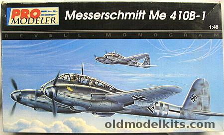 Monogram 1/48 Pro Modeler Messerschmitt Me-410 B-1 - With CMK Interior Set / CMK Engine Set / Moskit Exhaust / Eduard PE / Mask Set - (Me410B-1), 5936 plastic model kit